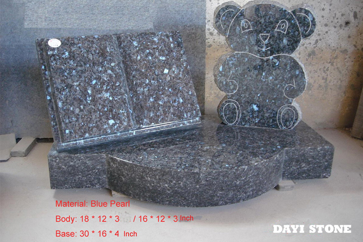 Blue Pearl Granite Headstone - Dayi Stone